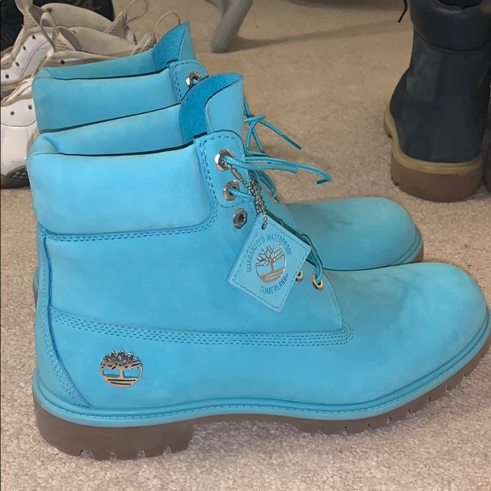 Limited edition ice blue timberlands